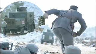 Anti-Japs Movie! Japan's top armored vehicle attacks Chinese army but meets fiery end in seconds.