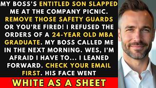 My Boss's Entitled Son Slapped Me At The Company Picnic. But I Was Prepared. Justice Was Sweet.