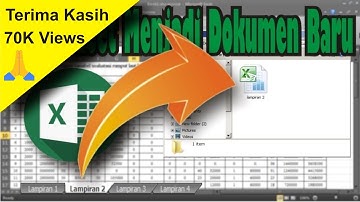 Cara Memisahkan Sheet Pada Dokumen Excel Menjadi Dokumen Excel Baru • #SimpleNewsVideo