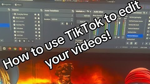 How to use OBS and TikTok to edit your shorts ￼videos!