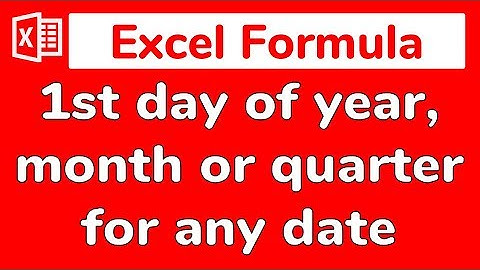 Excel Formula: Compute the beginning of the year, month or quarter for any date - Doctor Excel #054
