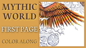 MYTHIC WORLD by Kerby Rosanes | Prismacolor pencils Color along - part 1