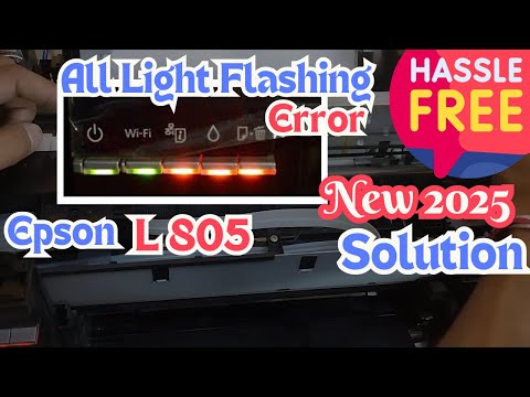Epson L805  Fix All Light Blinking Issue New 100 Solved! Easy-Free Fix |TechSutra New Solution!