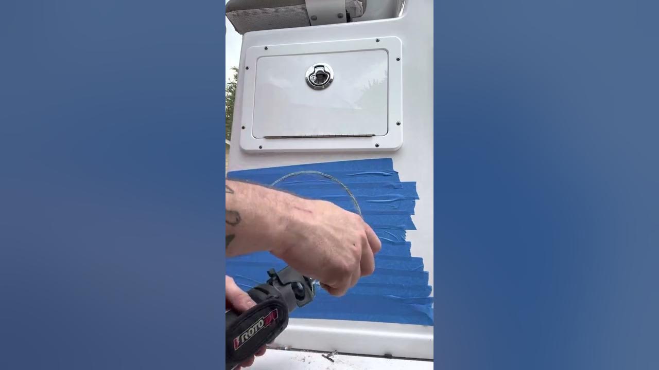 Cutting hole for subwoofer on Sportsman 267 OE using ROTOZIP RZ1 & CRCT