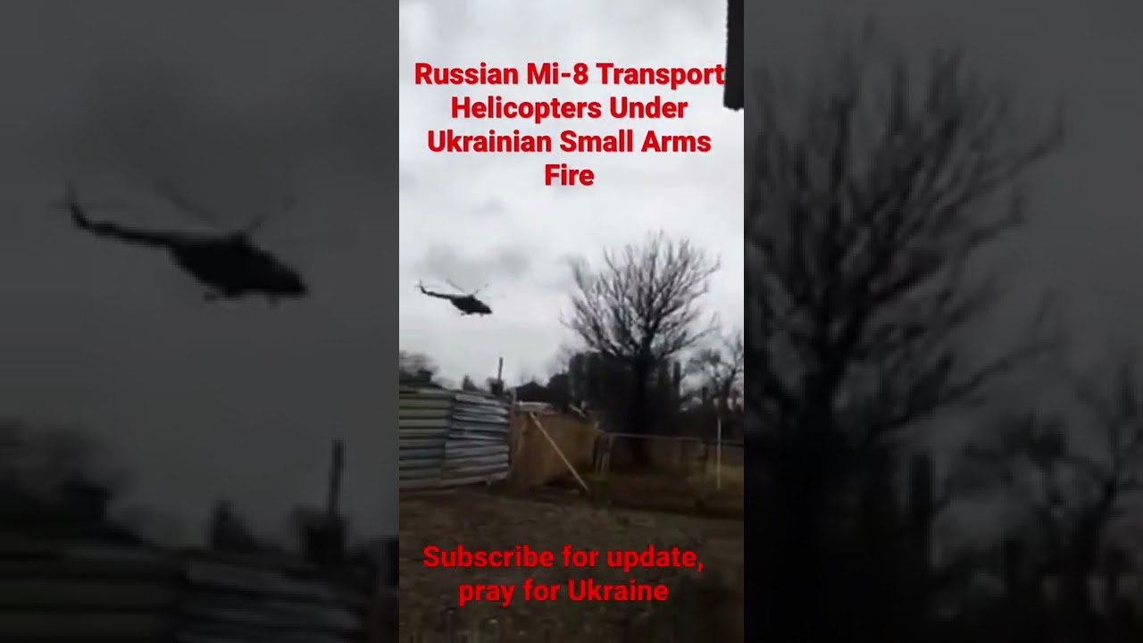 Russian transport under attack by Ukraine