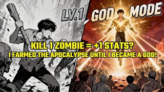 Kill 1 Zombie = +1 Stats? I Farmed the Apocalypse Until I Became a GOD!