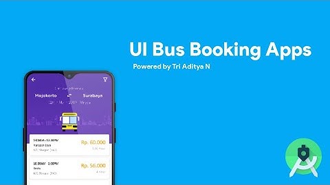 UI Bus Booking Apps - Android Studio