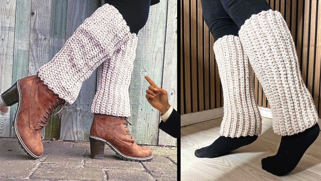 How to Crochet Leg Warmers for Beginners - Create ♥ Nurture ♥ Heal ♥