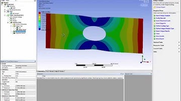 Fatigue Analysis of a plate with hole using ANSYS Workbench 15.0.7