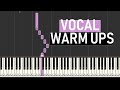VOCAL WARM UPS 5 NOTE MINOR SCALES C4 THRU C6