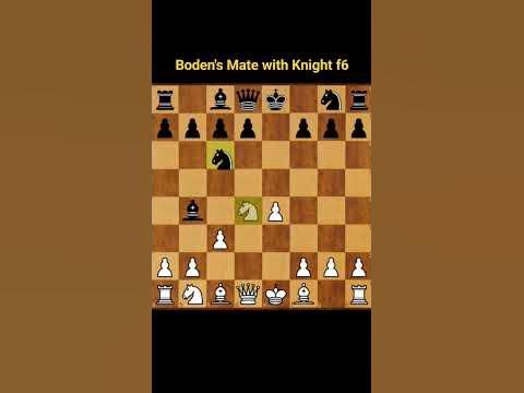 Boden's Mate with knight f6 | Mating Motifs | Scotch Gambit | Chess