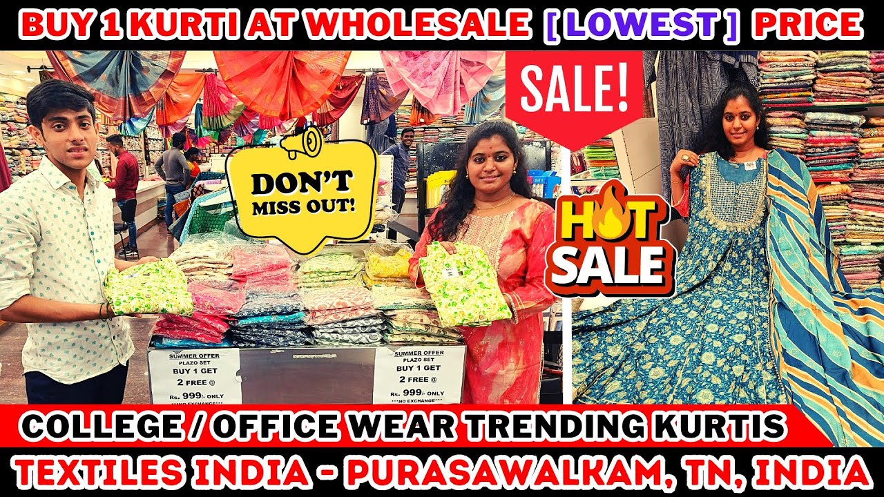 😍 Latest College & Office Wear Trendy Kurtis Textiles India