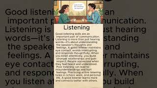Why Listening is important??#shorts  #english #easyenglish  #englishgrammar #education