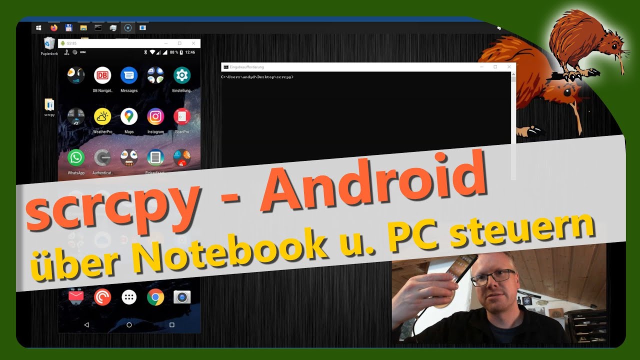 New Android Smartphone mit scrcpy über USB oder WLAN steuern