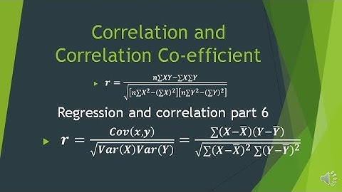 correlation and Coefficient of correlation  in Urdu:hindi : Regression and correlation  part 6