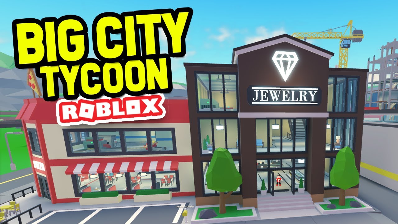 Building a JEWELLERY STORE in ROBLOX BIG CITY TYCOON YouTube