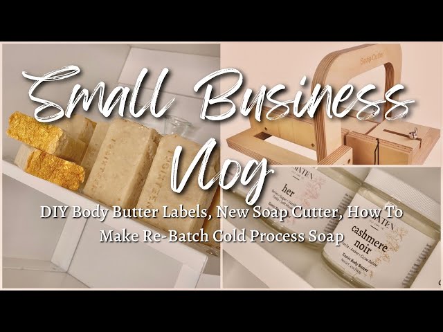DIY Body Butter Labels, Making Re-Batch Soap Using @bramble-berry Re-Batch Base, New Soap Cutter class=