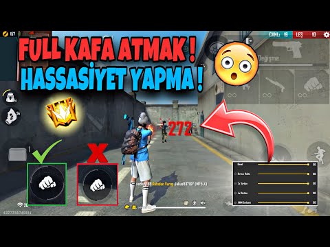 FREE FİRE KAFA ATMAK İÇİN HASSASİYET KAÇ OLMALI? - ATEŞ BUTONUNU NASIL KULLANMALI? - FreeFire❤️