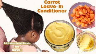DIY CARROT LEAVE-IN CONDITIONER for Healthy Moisturized long hair