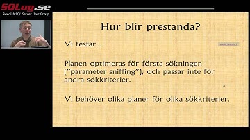 SQLug.se - Erland Sommarskog - Dynamiska sökningar, session 1