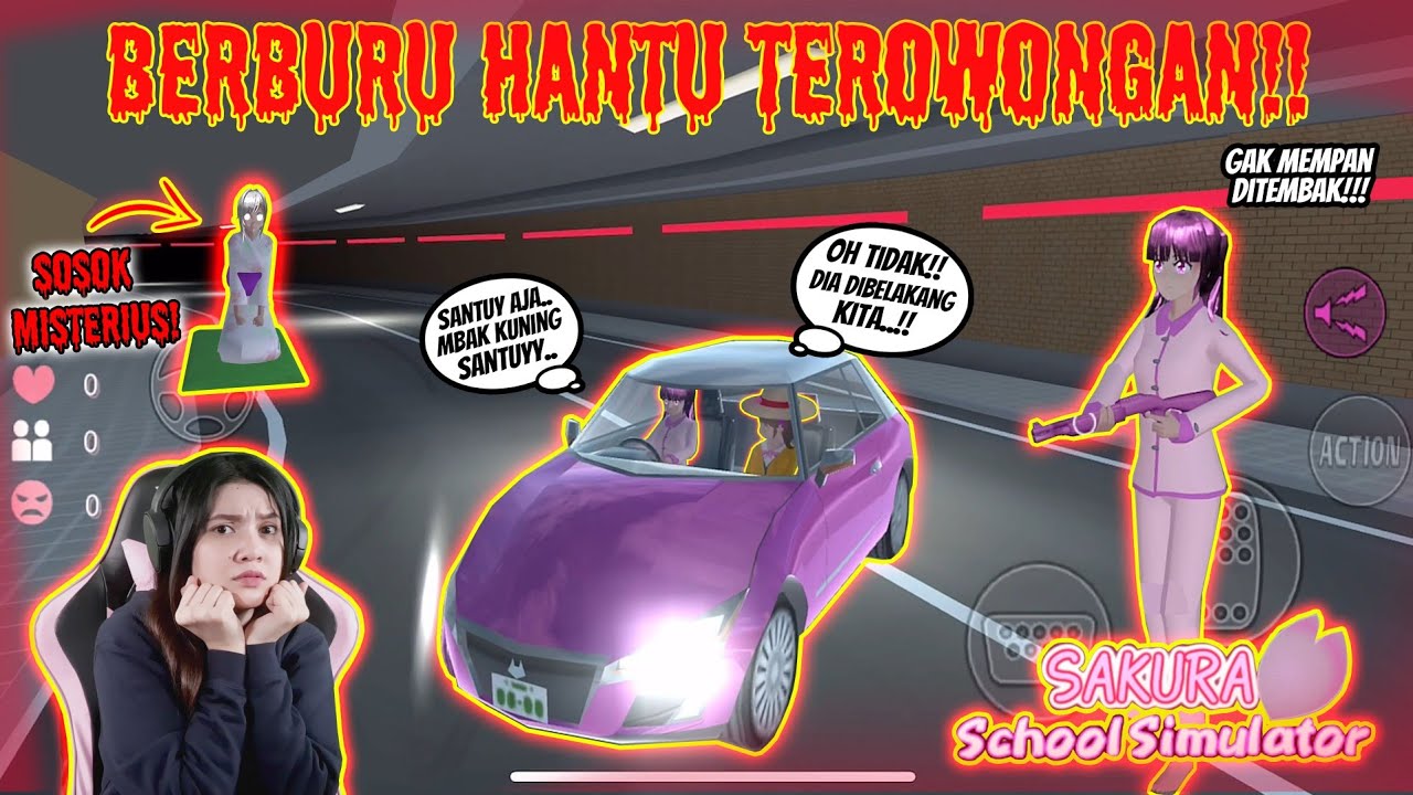 BERBURU HANTU TEROWONGAN MISTERIUS..BARENG MBAK KUNING!! SAKURA SCHOOL SIMULATOR INDONESIA - Part 46