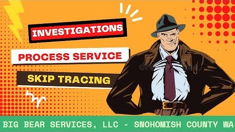 🔵 Process Service / Skip Tracing / Difficult to Serve Legal Documents / Investigations 🔵