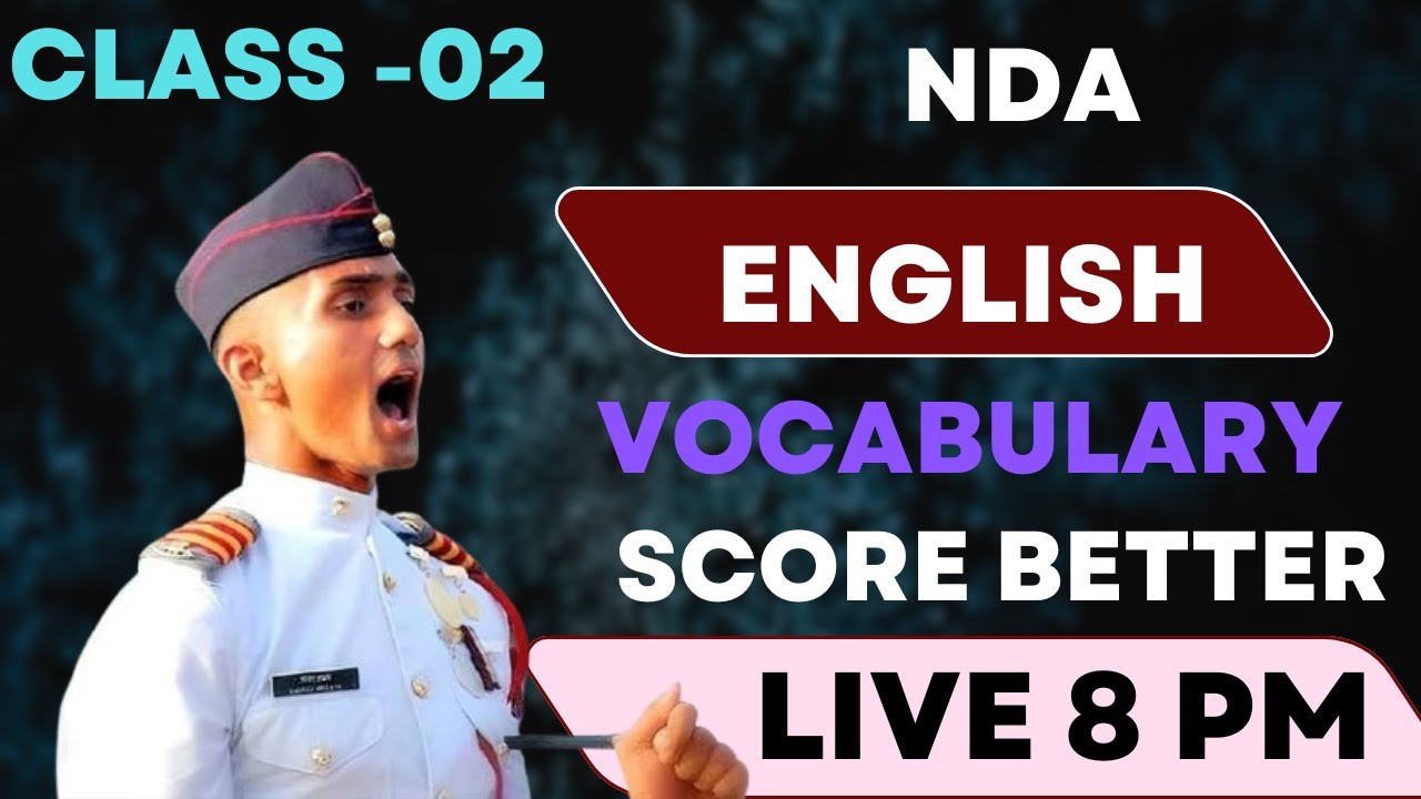 nda 2025 live english class daily with vocabulary || english regular ...