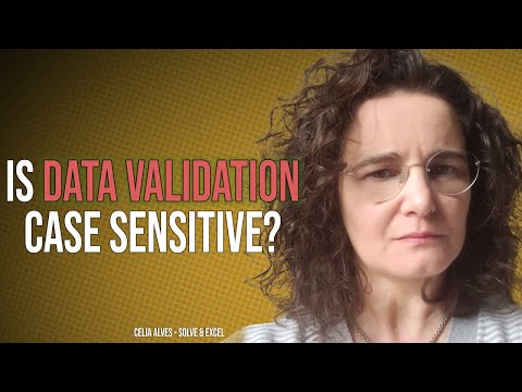 Is Data Validation case sensitive for lists?