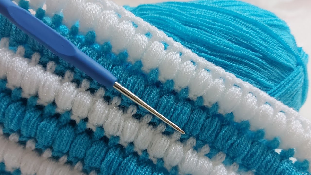 Простое вязание крючком выкройка детского одеяла / вязаное одеяло / детское одеяло