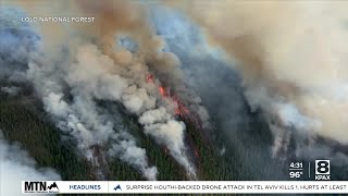Little growth seen at Miller Peak Fire southeast of Missoula