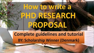 How to Write a Research Proposal for PHD| Tips to get an PHD scholarship/Fellowship in Europe