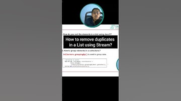 How to sort the elements and how to remove duplicates in a List using Streams API #javainterview