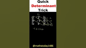 Quick Determinant Trick | Determinant short trick | Short trick to Find Determinant |