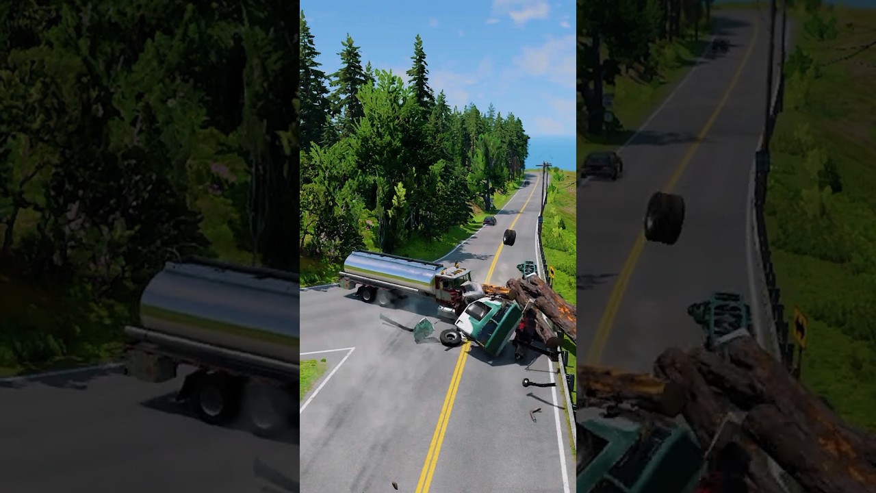 Realistic Car Crash Compilation | BeamNG Drive Extreme Damage Physics 😱🚗