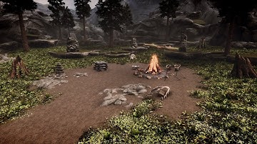 SKYRIM - Forest Arena | Speed Level Design Time Lapse