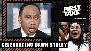 Stephen A. SO PROUD of ‘one hell of a coach’ in Dawn Staley | First Take