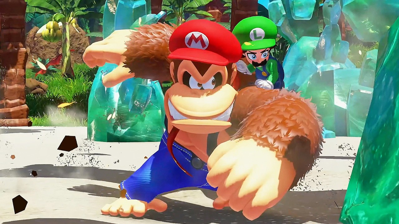 Donkey Kong Bananza X Super Mario DLC (4K)
