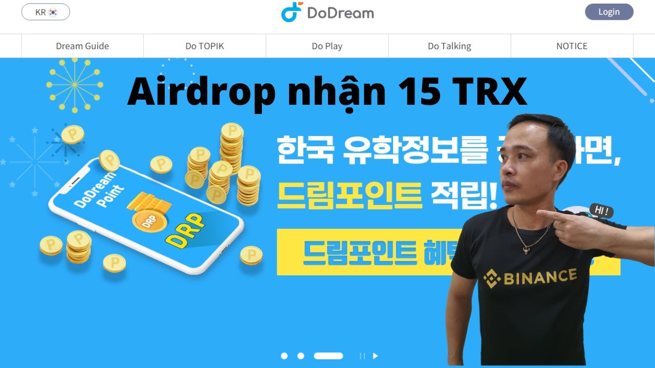 Hướng dẫn nhận 15 TRX từ DoDream mạng Tron - New Crypto Currencies