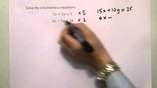 Solving Linear Simultaneous Equations