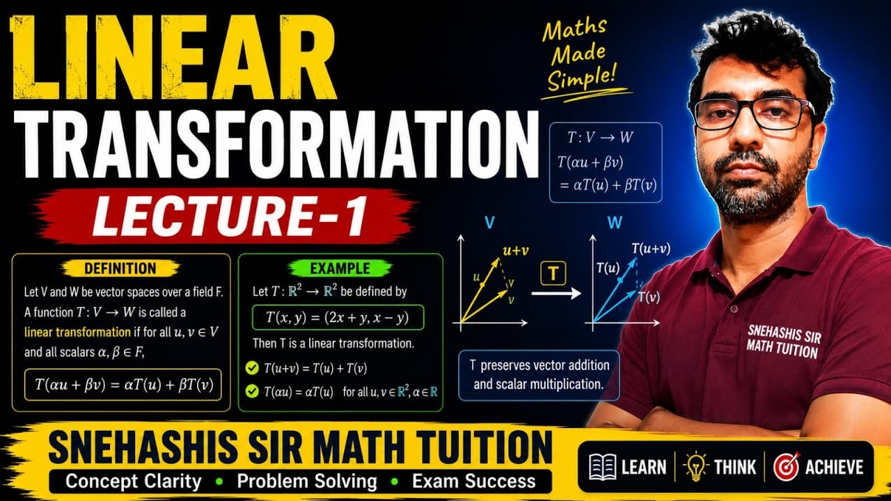 Linear transformation lecture 1 - YouTube
