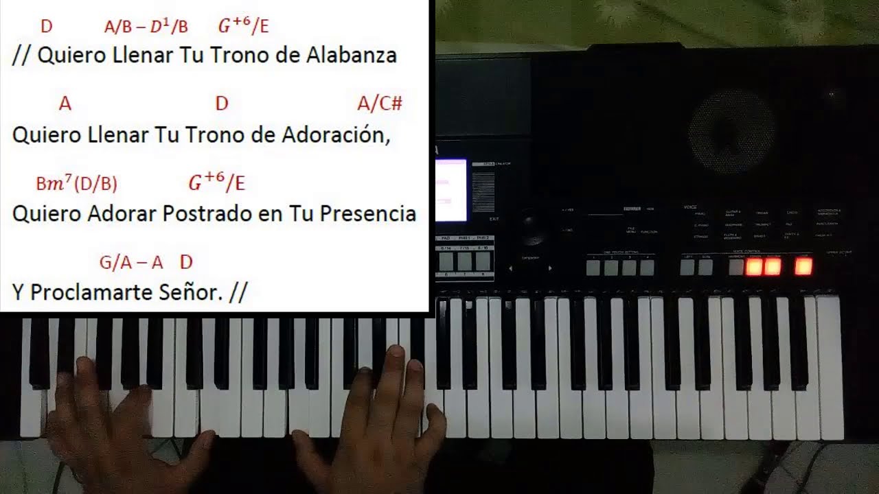 Quiero Llenar Tu Trono De Alabanza Letra Y Acordes