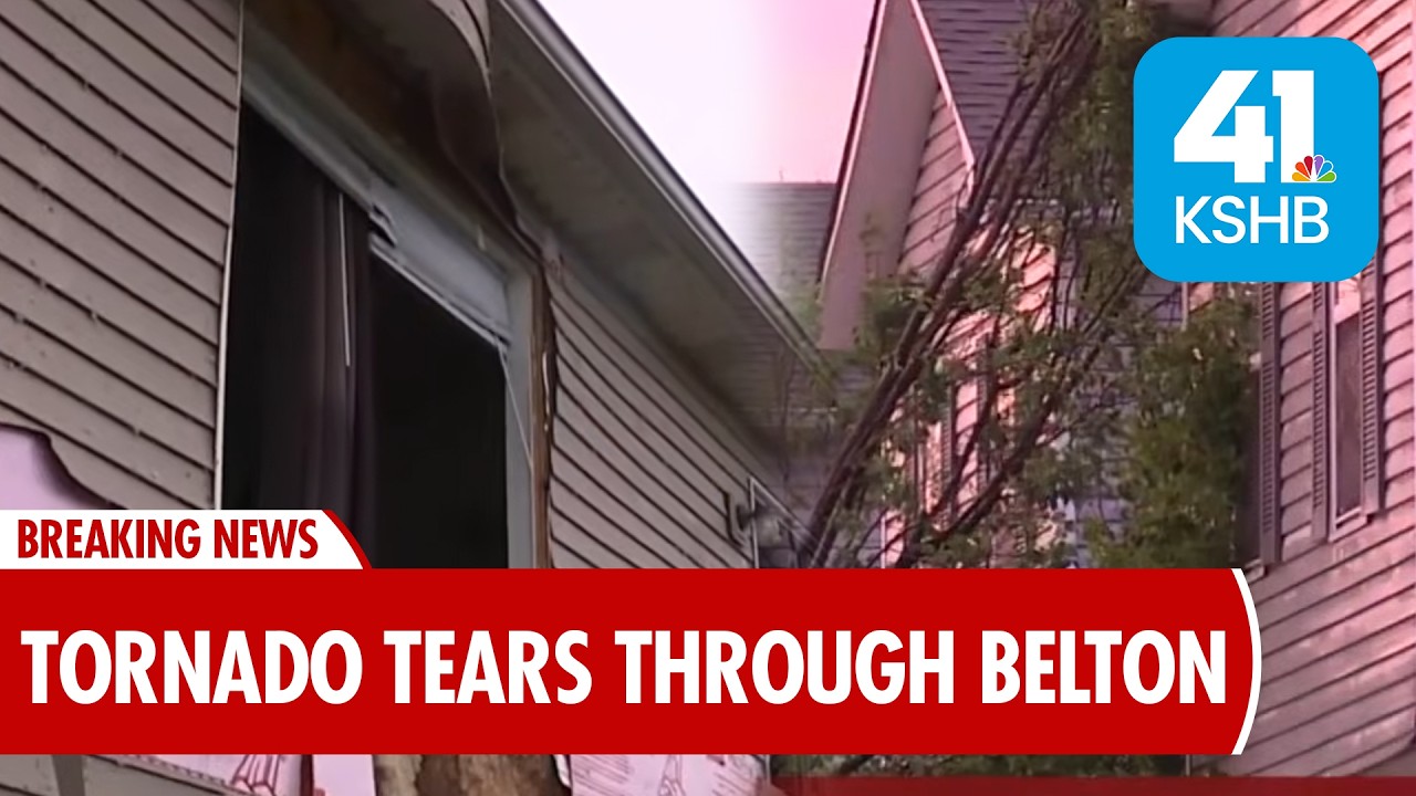 Possible tornado delivers blow to Belton homes, reidents - YouTube