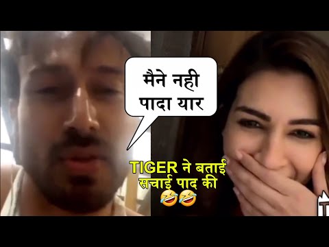 Tiger Shroff Reaction on his paad video with shraddha kapoor, kirti sanon on tiger paad video