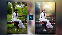 Photoshop cc Tutorial : Outdoor Portrait Retouching📷