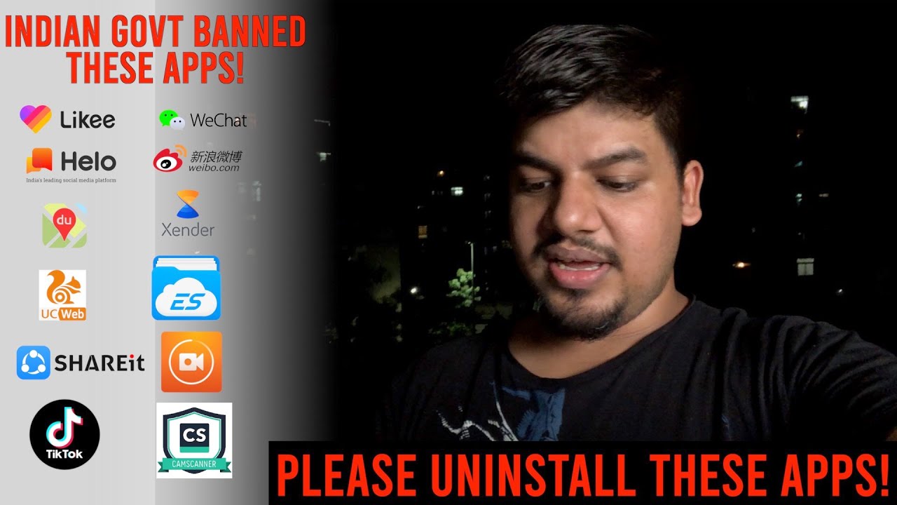 Indian Govt. Bans TikTok, Shareit, UC Browser! 59 Apps Banned! (Hindi)