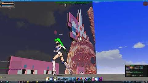 VOXEL HORIZON MOD - Shooting Game Demo(The screen of 3 Layers)