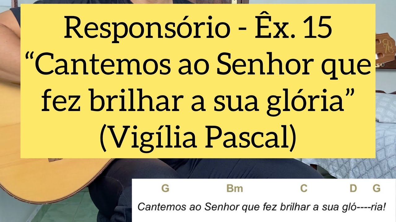 Confira a cifra e a letra dos salmos da Vigília Pascal - Comunidade  Católica Shalom