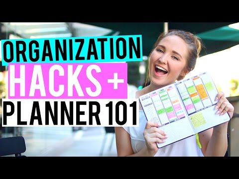 SCHOOL ORGANIZATION HACKS/PLANNER ORGANIZATION + GIVEAWAY | Kenzie Elizabeth