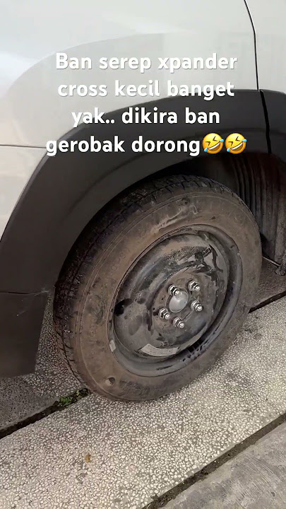 Ban serep xpander cross terlalu kecil ya, sampai dikira ban gerobak dorong. #xpander #xpandercross