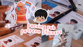 Vlog 01 | Packing Feb BL & LGBT Patreon Stickers, Printing Stickers + Buying New Equipment